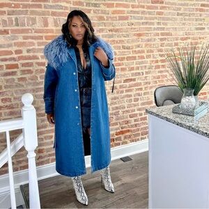 Brand new denim coat